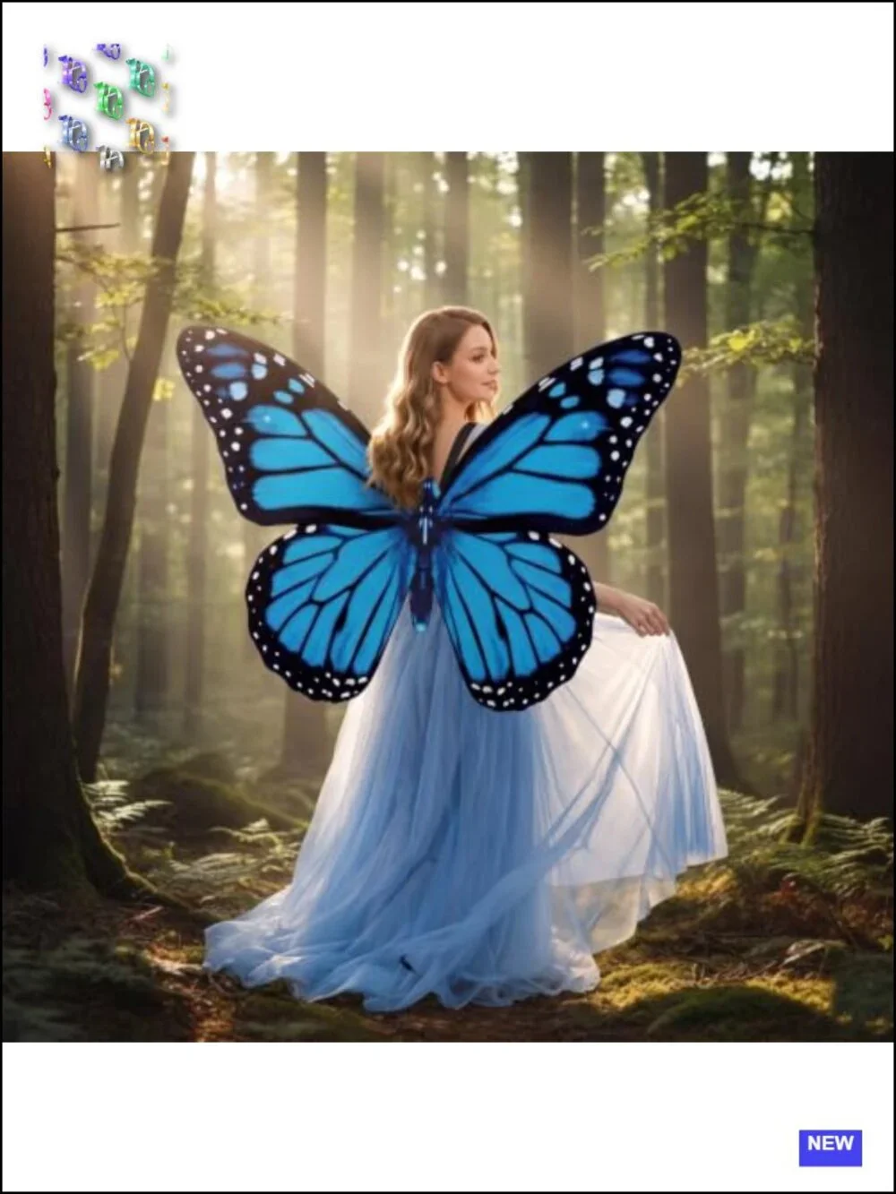 Halloween Butterfly Wings Costume, Adjustable Straps Adult